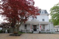 The front of our historic inn