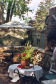 We also have fireside dining all summer long - out side!