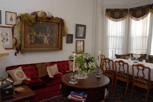 Vienna's Grand Parlor room is a lovely place to sit and enjoy a good book by the crackling fire or catching up with old friends.
